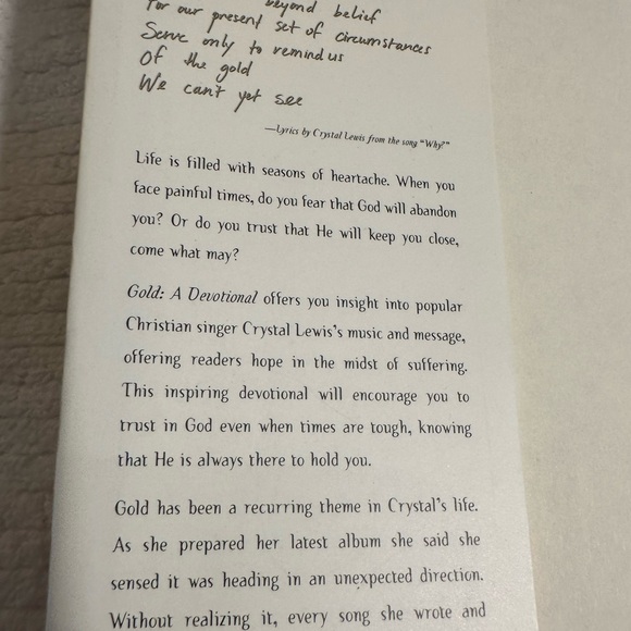 Gold: A Devotional by Crystal Lewis - Picture 10 of 10